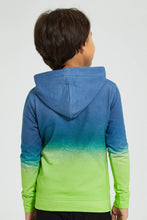 Load image into Gallery viewer, Redtag-Blue-Dip-Dye-Hooded-Sweatshirt-Boys-Sweatshirts,-Colour:Blue,-Filter:Boys-(2-to-8-Yrs),-New-In,-New-In-BOY,-Non-Sale,-Section:Kidswear,-W21A-Boys-
