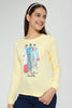 Redtag-Yellow-Girly-Print-Basic-Sweatshirt-Sweatshirts-Senior-Girls-9 to 14 Years