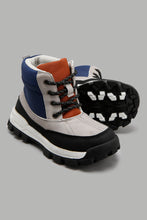 Load image into Gallery viewer, Redtag-Grey-Color-Block-Utility-Boots-Boys-Boots,-Character,-Colour:Mid-Grey,-Filter:Boys-Footwear-(3-to-5-Yrs),-New-In,-New-In-BOY-FOO,-Non-Sale,-W21B-Boys-3 to 5 Years
