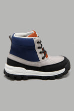 Load image into Gallery viewer, Redtag-Grey-Color-Block-Utility-Boots-Boys-Boots,-Character,-Colour:Mid-Grey,-Filter:Boys-Footwear-(3-to-5-Yrs),-New-In,-New-In-BOY-FOO,-Non-Sale,-W21B-Boys-3 to 5 Years
