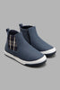 Redtag-Blue-Check-Chelsa-Boots-Boys-Boots,-Character,-Colour:Blue,-Filter:Boys-Footwear-(3-to-5-Yrs),-New-In,-New-In-BOY-FOO,-Non-Sale,-W21B-Boys-3 to 5 Years