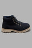 Redtag-Navy-Plain-Derby-Boots-BSR-Boots,-Character,-Colour:Navy,-Filter:Boys-Footwear-(5-to-14-Yrs),-New-In,-New-In-BSR-FOO,-Non-Sale,-W21B-Senior-Boys-5 to 14 Years