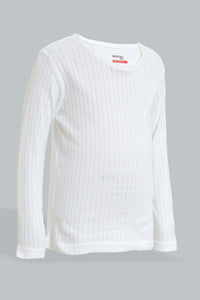 Redtag-White-Thermal-Set-Thermals-Boys-2 to 8 Years