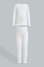 Load image into Gallery viewer, Redtag-White-Thermal-Set-Thermals-Boys-2 to 8 Years
