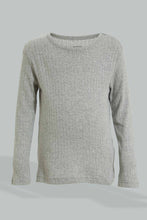 Load image into Gallery viewer, Redtag-Grey-Marl-Thermal-Set-Thermals-Boys-2 to 8 Years
