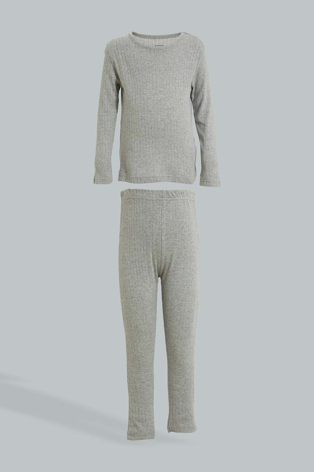 Redtag-Grey-Marl-Thermal-Set-Thermals-Boys-2 to 8 Years