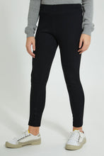 Load image into Gallery viewer, Redtag-Black-Long-Length-Legging-Leggings-Senior-Girls-9 to 14 Years
