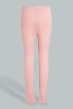 Load image into Gallery viewer, Redtag-Pink-Jacquard-Legging-Leggings-Senior-Girls-9 to 14 Years
