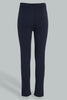 Redtag-Navy-Jacquard-Legging-Leggings-Senior-Girls-9 to 14 Years