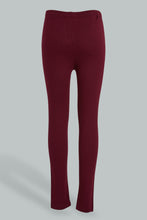 Load image into Gallery viewer, Redtag-Black/Mustard-Jacquard-Legging-Leggings-Senior-Girls-9 to 14 Years
