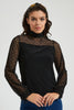 Black Sleeve Detail Top