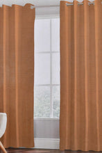 Load image into Gallery viewer, Redtag-Grey-Plain-Curtain-With-Lining-(2-Piece)-Curtains-Home-Bedroom-
