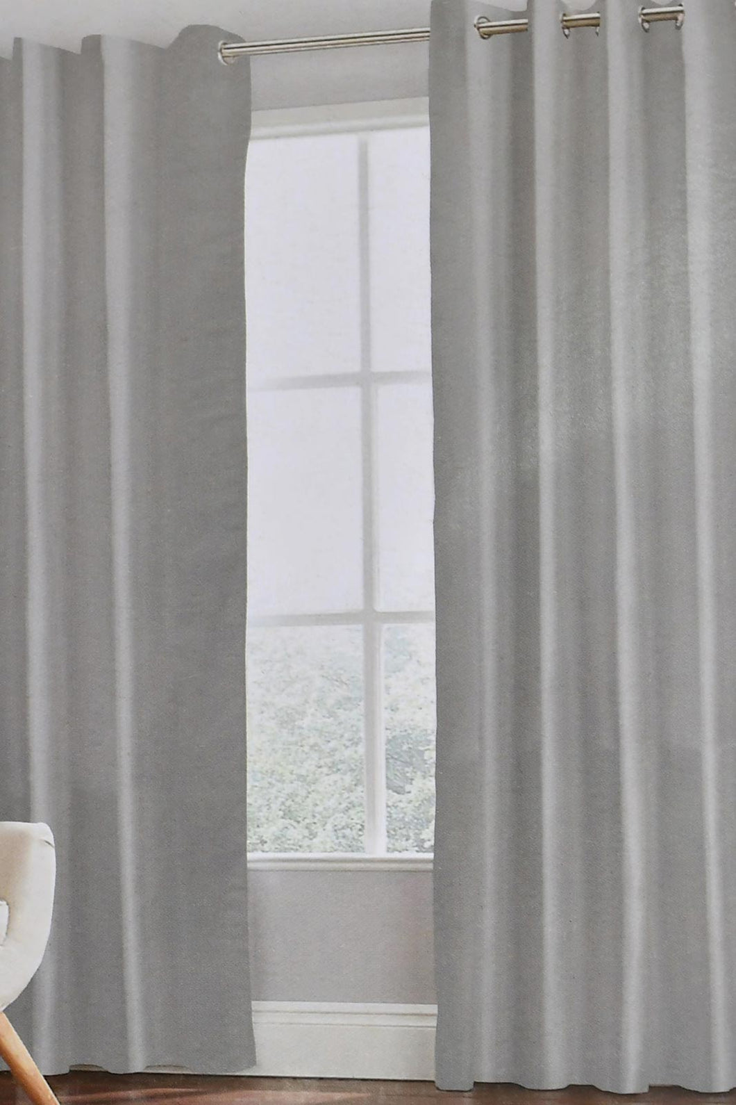 Redtag-Beige-Plain-Curtain-With-Lining-(2-Piece)-Curtains-Home-Bedroom-