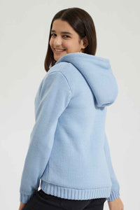 Redtag-Lt-Blue-Hooded-Zipthru-Cardigan-W/Sherpa-Lining-Colour:Blue,-EHW,-Filter:Senior-Girls-(9-to-14-Yrs),-GSR-Cardigans,-New-In,-New-In-GSR,-Non-Sale,-Section:Kidswear,-W21B-Senior-Girls-9 to 14 Years