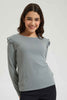 Redtag-Grey-Melange-Ruffled-Rib-T-Shirt-Colour:Grey,-Filter:Senior-Girls-(9-to-14-Yrs),-GSR-T-Shirts,-New-In,-New-In-GSR,-Non-Sale,-Section:Kidswear,-TBL,-W21B-Senior-Girls-9 to 14 Years