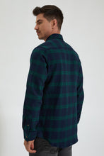 تنزيل الصورة على معرض الصور، Redtag-Blue/Green-Check-Shirt-Colour:Blue,-Filter:Men&#39;s-Clothing,-Men-Shirts,-New-In,-New-In-Men,-Non-Sale,-Section:Men,-TBL,-W21B-Men&#39;s-
