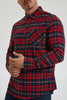 Redtag-Red/Green-Check-Shirt-Colour:Red,-Filter:Men's-Clothing,-Men-Shirts,-New-In,-New-In-Men,-Non-Sale,-Section:Men,-TBL,-W21B-Men's-