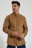 Redtag-Brown-Corduroy-Shirt-Colour:Brown,-Filter:Men's-Clothing,-Men-Shirts,-New-In,-New-In-Men,-Non-Sale,-Section:Men,-W21B-Men's-