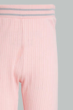 Load image into Gallery viewer, Pink Jacquard Legging With Waistband
