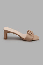 Load image into Gallery viewer, Redtag-Beige-Ruche-Mule-Colour:Beige,-Filter:Women&#39;s-Footwear,-New-In,-New-In-Women-FOO,-Non-Sale,-W21A,-Women-Casual-Sandals-Women&#39;s-
