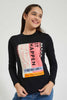 Redtag-Black-Graphic-L/S-T-Shirts-Colour:Black,-Filter:Senior-Girls-(9-to-14-Yrs),-GSR-T-Shirts,-New-In,-New-In-GSR,-Non-Sale,-Section:Kidswear,-TBL,-W21B-Senior-Girls-9 to 14 Years