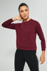 Redtag-Burgundy-Jacquard-Sweatshirt-Colour:Burgundy,-Deals:Bundle-Offer,-Filter:Women's-Clothing,-New-In,-New-In-Women,-Non-Sale,-Section:Women,-TBL,-W21B,-Women-Sweatshirts-Women's-