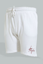 Load image into Gallery viewer, Redtag-White-Pull-On-Resort-Shorts-Active-Shorts-Men&#39;s-
