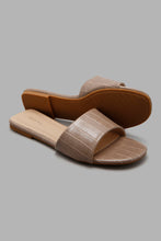 Load image into Gallery viewer, Redtag-Taupe-Croc-Mule-Character,-Colour:Taupe,-Filter:Women&#39;s-Footwear,-New-In,-New-In-Women-FOO,-Non-Sale,-W21B,-Women-Casual-Sandals-Women&#39;s-
