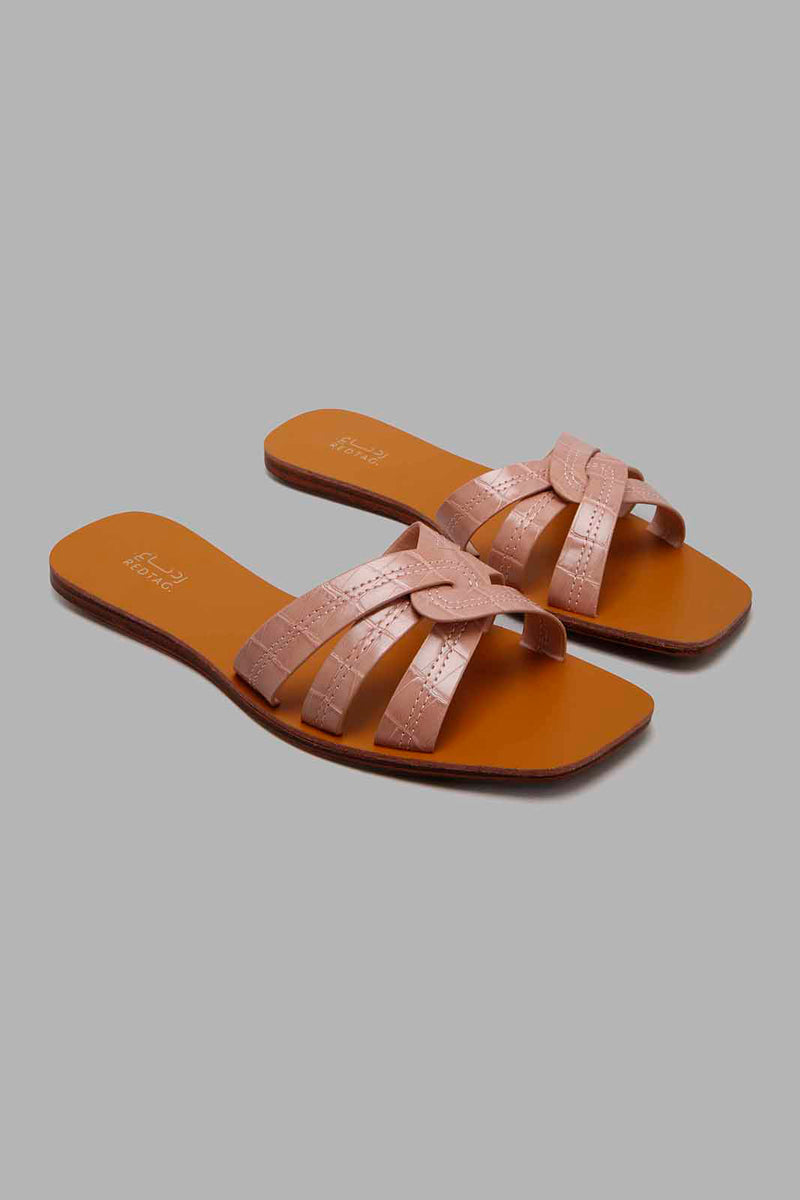 Redtag-Pink-Croc-Strappy-Mule-Character,-Colour:Pale-Pink,-Filter:Women's-Footwear,-New-In,-New-In-Women-FOO,-Non-Sale,-W21B,-Women-Casual-Sandals-Women's-