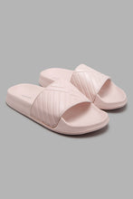 Load image into Gallery viewer, Redtag-Pink-Quilt-Upper-Slide-Character,-Colour:Pale-Pink,-Filter:Women&#39;s-Footwear,-New-In,-New-In-Women-FOO,-Non-Sale,-W21B,-Women-Flip-Flops-Women&#39;s-
