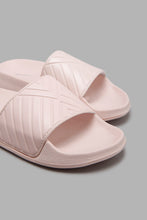 Load image into Gallery viewer, Redtag-Pink-Quilt-Upper-Slide-Character,-Colour:Pale-Pink,-Filter:Women&#39;s-Footwear,-New-In,-New-In-Women-FOO,-Non-Sale,-W21B,-Women-Flip-Flops-Women&#39;s-
