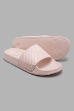 Load image into Gallery viewer, Redtag-Pink-Quilt-Upper-Slide-Character,-Colour:Pale-Pink,-Filter:Women&#39;s-Footwear,-New-In,-New-In-Women-FOO,-Non-Sale,-W21B,-Women-Flip-Flops-Women&#39;s-
