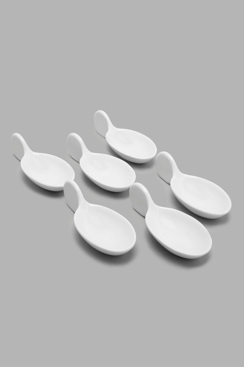 Redtag-Spoon-Set-(6-Piece)-365,-Colour:White,-Filter:Home-Dining,-HMW-DIN-Serving-Dish,-New-In,-New-In-HMW-DIN,-Non-Sale,-Section:Homewares-Home-Dining-