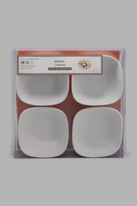 Redtag-White-Serving-Bowl-Set-(4-Piece)-365,-Colour:White,-Filter:Home-Dining,-HMW-DIN-Serving-Dish,-New-In,-New-In-HMW-DIN,-Non-Sale,-Section:Homewares-Home-Dining-