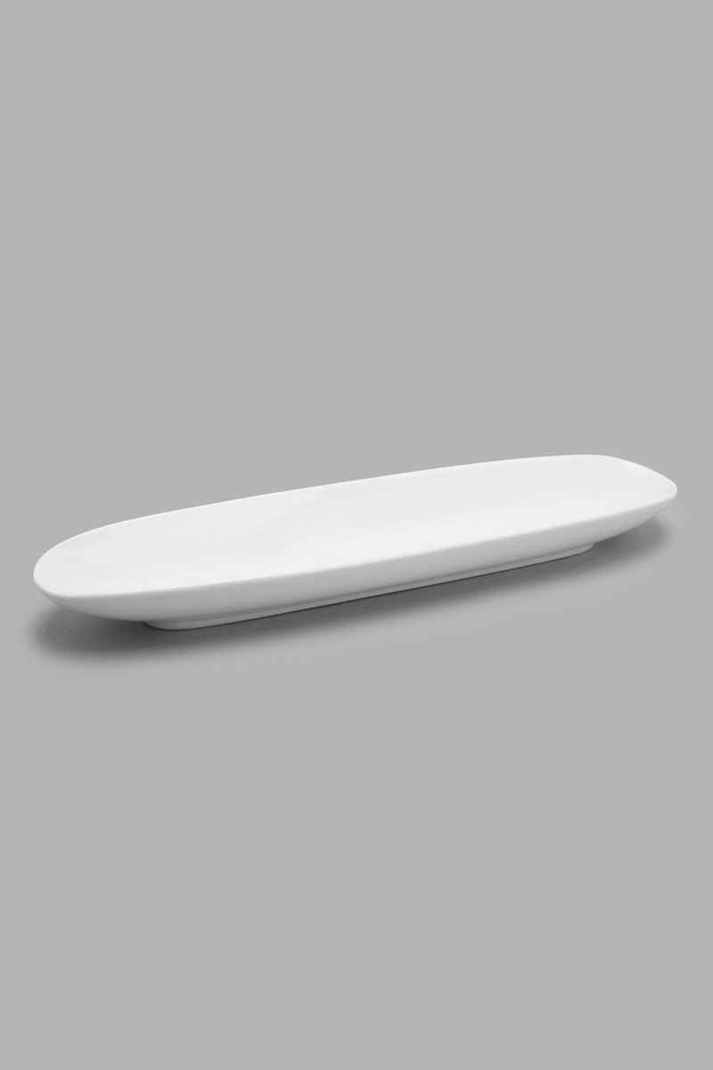 Redtag-White-Rectangle-Platter-365,-Colour:White,-Filter:Home-Dining,-HMW-DIN-Serveware-Singles,-New-In,-New-In-HMW-DIN,-Non-Sale,-Section:Homewares-Home-Dining-