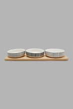 Load image into Gallery viewer, Redtag-Assorted-Round-Serving-Bowl-With-Bamboo-Tray-(4-Piece)-Serving-Bowls-Home-Dining-
