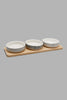 Redtag-Assorted-Round-Serving-Bowl-With-Bamboo-Tray-(4-Piece)-Serving-Bowls-Home-Dining-