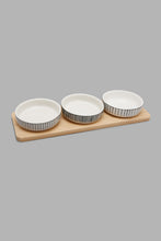 Load image into Gallery viewer, Redtag-Assorted-Round-Serving-Bowl-With-Bamboo-Tray-(4-Piece)-Serving-Bowls-Home-Dining-
