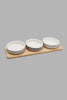 Redtag-Assorted-Round-Serving-Bowl-With-Bamboo-Tray-(4-Piece)-Serving-Bowls-Home-Dining-