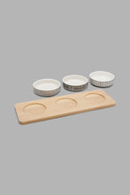 Load image into Gallery viewer, Redtag-Assorted-Round-Serving-Bowl-With-Bamboo-Tray-(4-Piece)-Serving-Bowls-Home-Dining-
