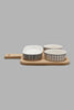 Redtag-Assorted-Round-Serving-Bowl-With-Bamboo-Tray-(4-Piece)-Serving-Bowls-Home-Dining-