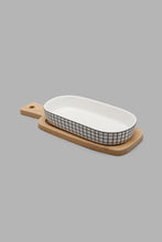 Load image into Gallery viewer, Redtag-Assorted-Oval-Serving-Bowl-With-Bamboo-Tray-(2-Piece)-Serving-Bowls-Home-Dining-

