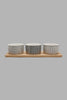 Redtag-Assorted-Round-Serving-Bowl-With-Bamboo-Tray-(4-Piece)-Serving-Bowls-Home-Dining-