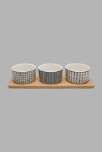 Load image into Gallery viewer, Redtag-Assorted-Round-Serving-Bowl-With-Bamboo-Tray-(4-Piece)-Serving-Bowls-Home-Dining-
