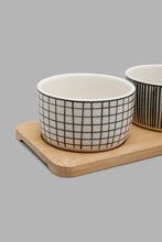 Load image into Gallery viewer, Redtag-Assorted-Round-Serving-Bowl-With-Bamboo-Tray-(4-Piece)-Serving-Bowls-Home-Dining-
