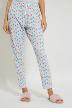 تنزيل الصورة على معرض الصور، Redtag-Grey-All-Day-Printed-Pyjama-Set-(2-Pcs)-Pyjama-Sets-Women's-

