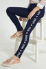 Navy Embellished Legging