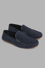 Load image into Gallery viewer, Redtag-Navy-Penny-Loafer-Loafers-Men&#39;s-
