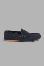 Load image into Gallery viewer, Redtag-Navy-Penny-Loafer-Loafers-Men&#39;s-
