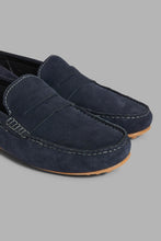 Load image into Gallery viewer, Redtag-Navy-Penny-Loafer-Loafers-Men&#39;s-
